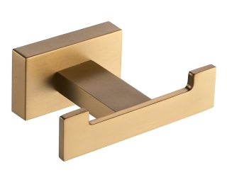 Крючок для ванной комнаты двойной Shevanik SG5621G золотой сатин